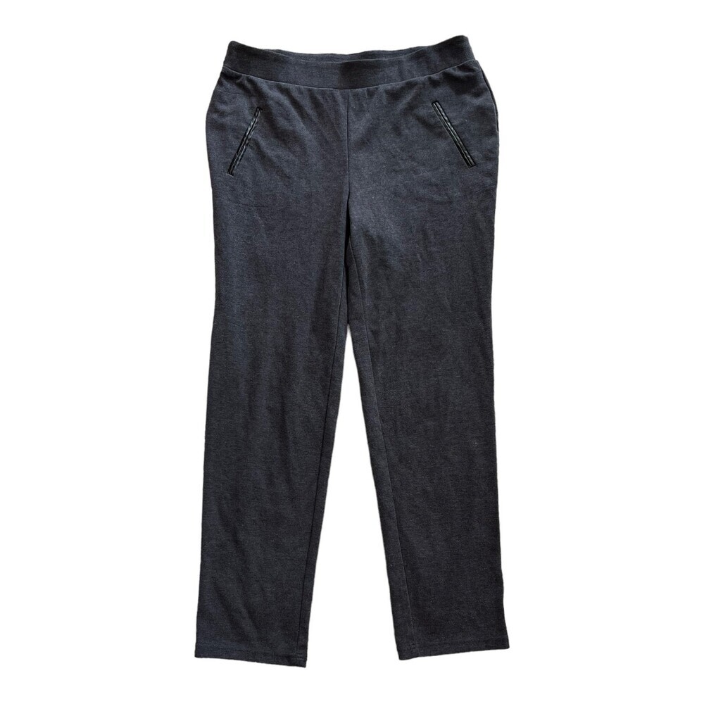 JM Collection Gray Stretch Casual Pants M